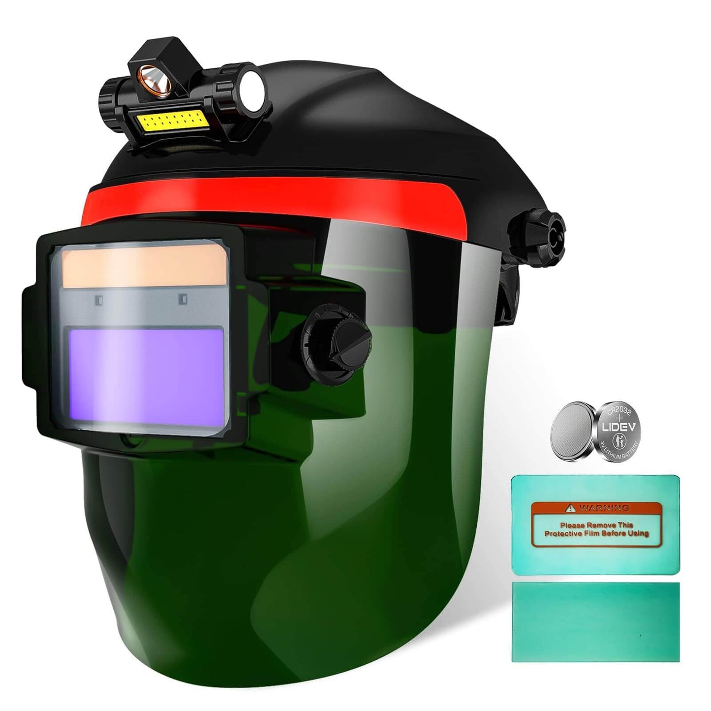 Welding Helmet Auto Darkening with LED Light