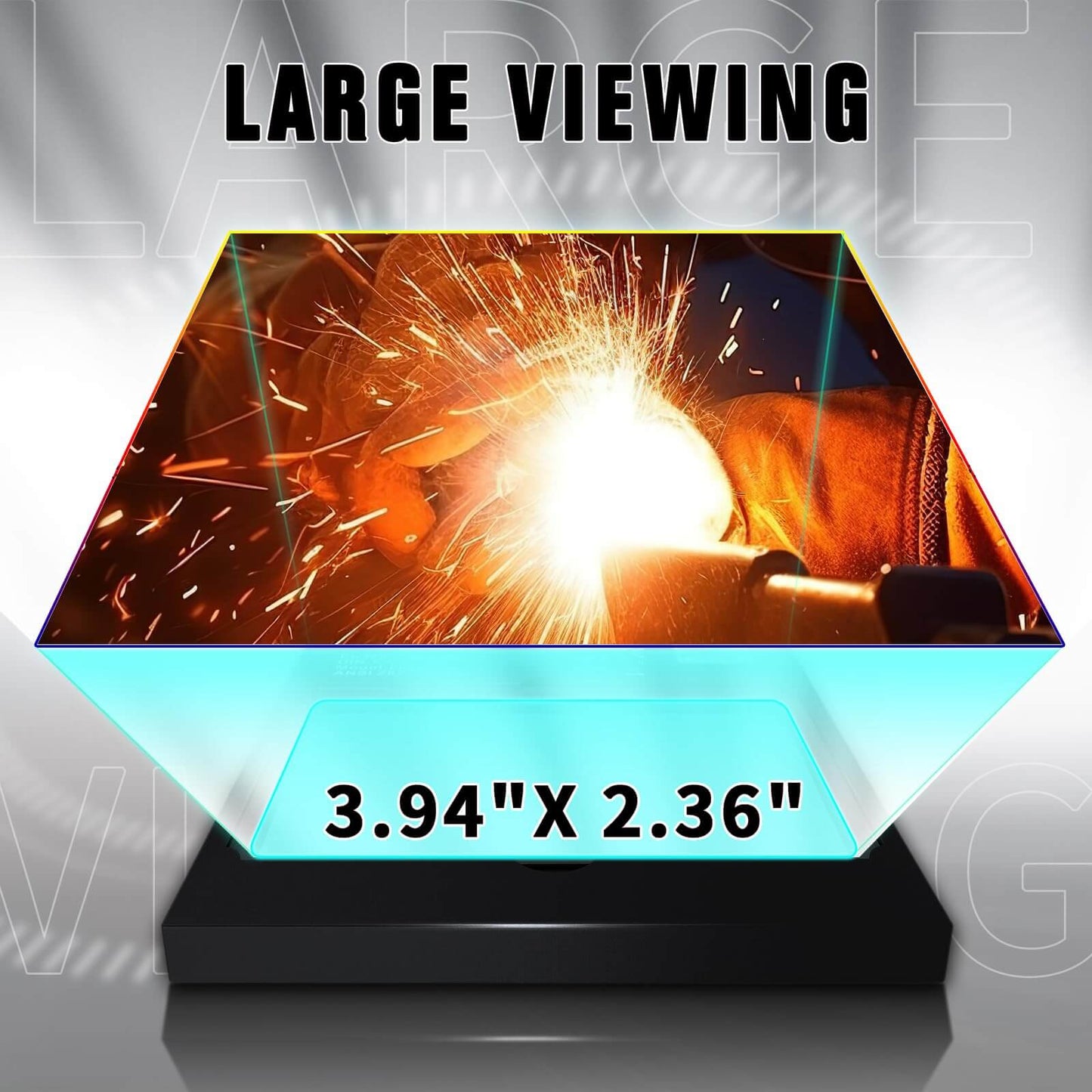 4.49x5.24in Auto Darkening Welding Lens