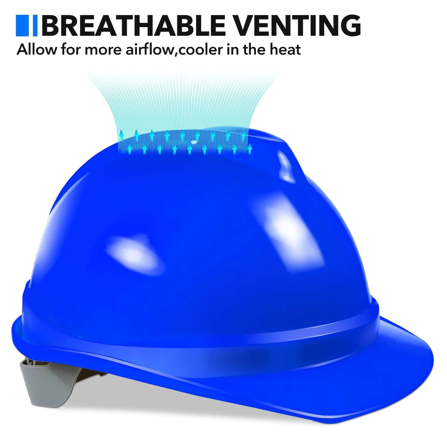 Blue Adjustable Safety Hard Hat