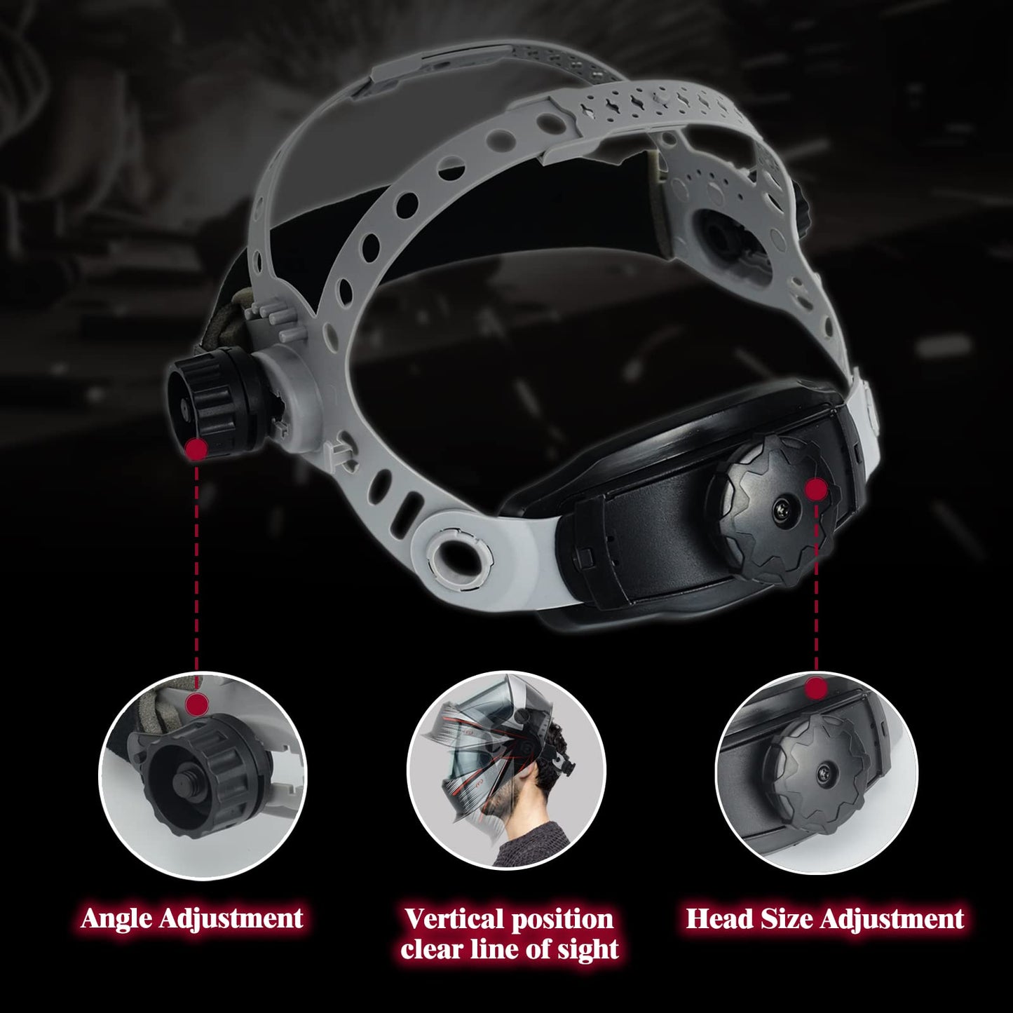 Square Hole Adjustable Welding Replacement Headgear