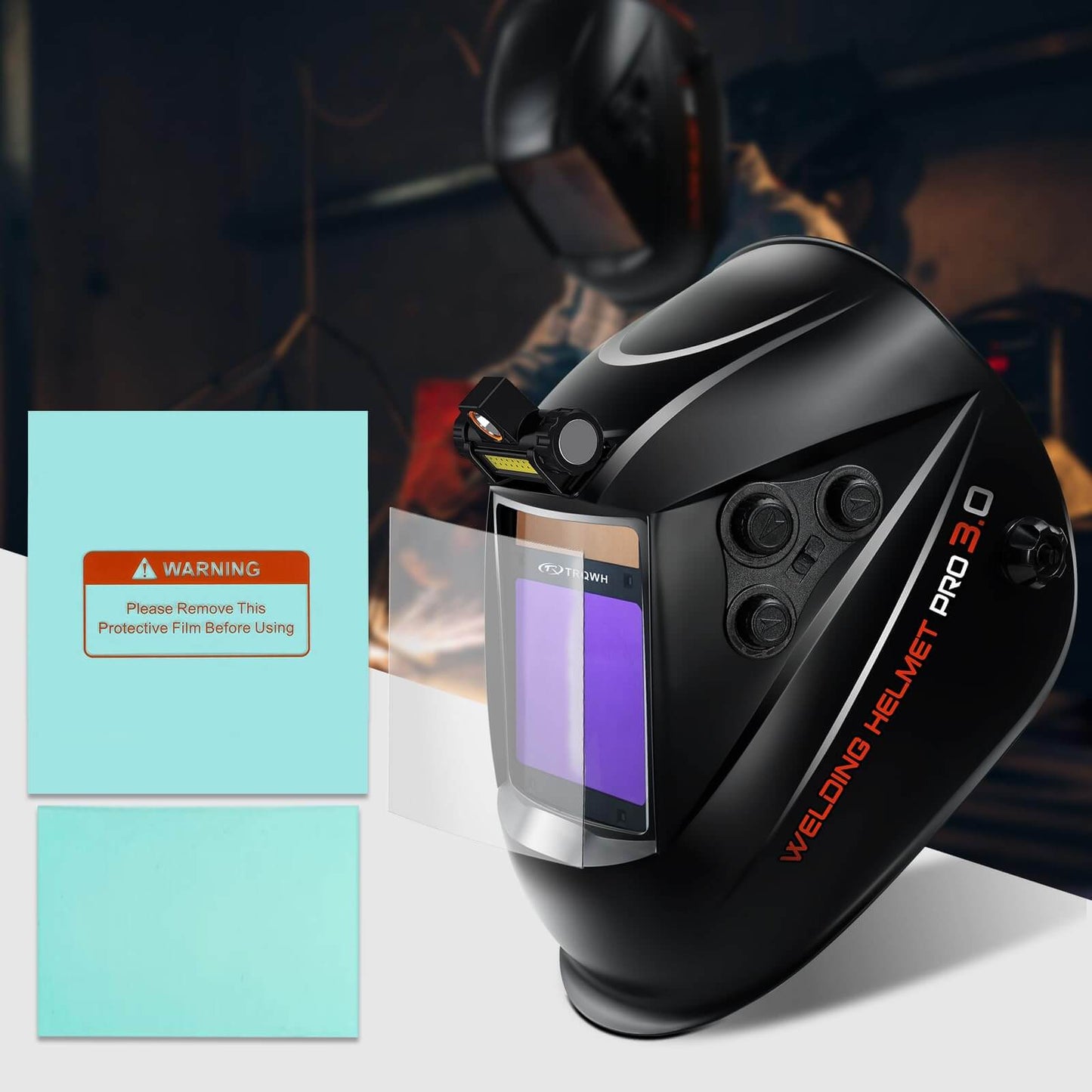 10 PCS Replaceable Welding Helmet Lens Clear Cover