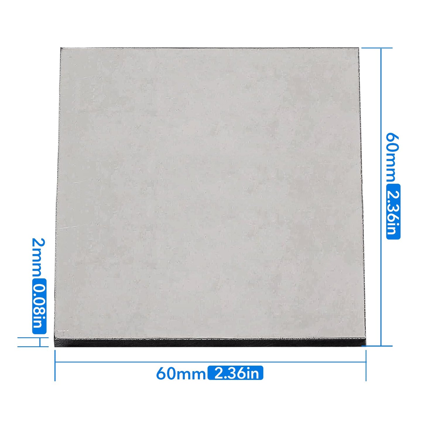 2.4×2.4 Inch Welding Plate Metal Welding Coupons