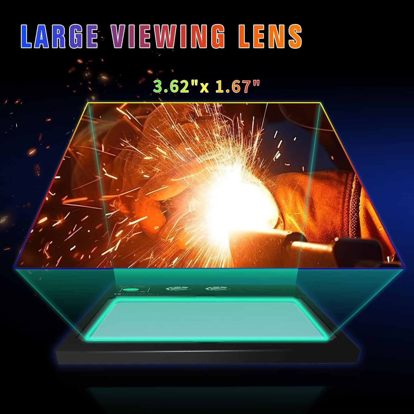 Flaming Skull Solar Powered True Color Welding Helmet