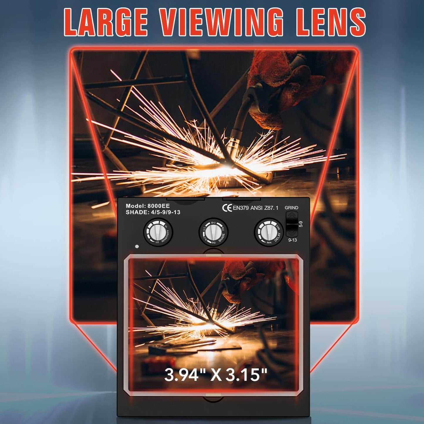 Solar Powered True Color Auto Darkening Welding Helmets