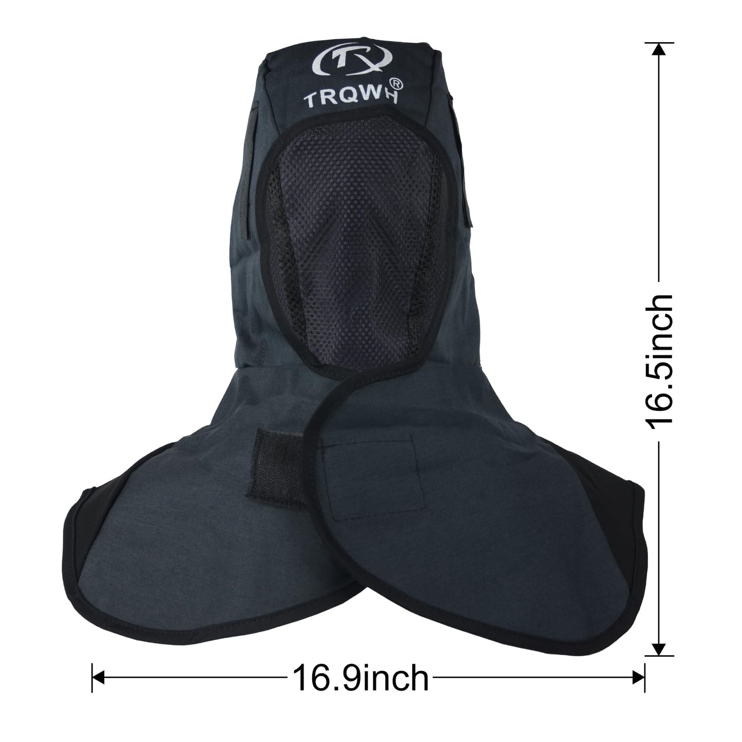 TRQWH Welding Hood Neck Protection - Heat and Abrasion Resistant Protective Head Cover, Welding Caps with Neck Shoulder Drape (Grey)