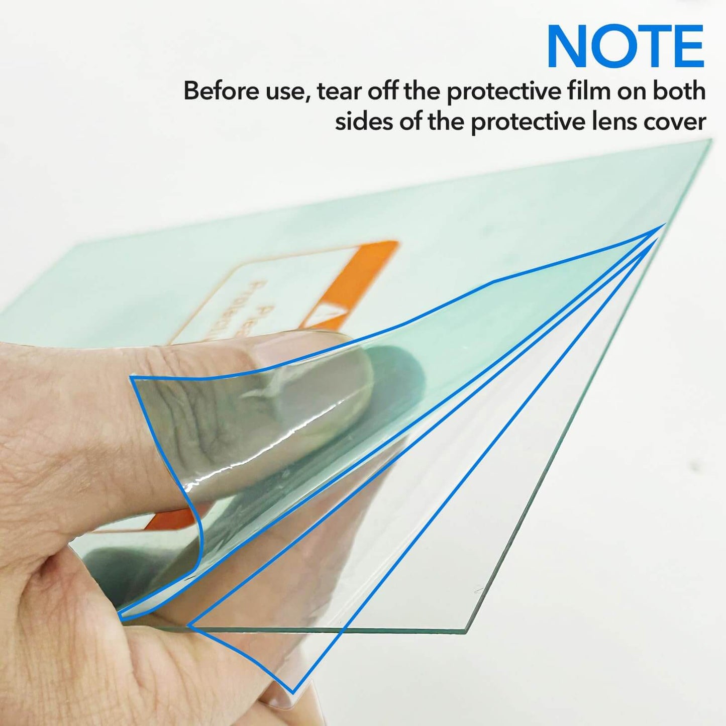 10 PCS Replaceable Welding Helmet Lens Clear Cover