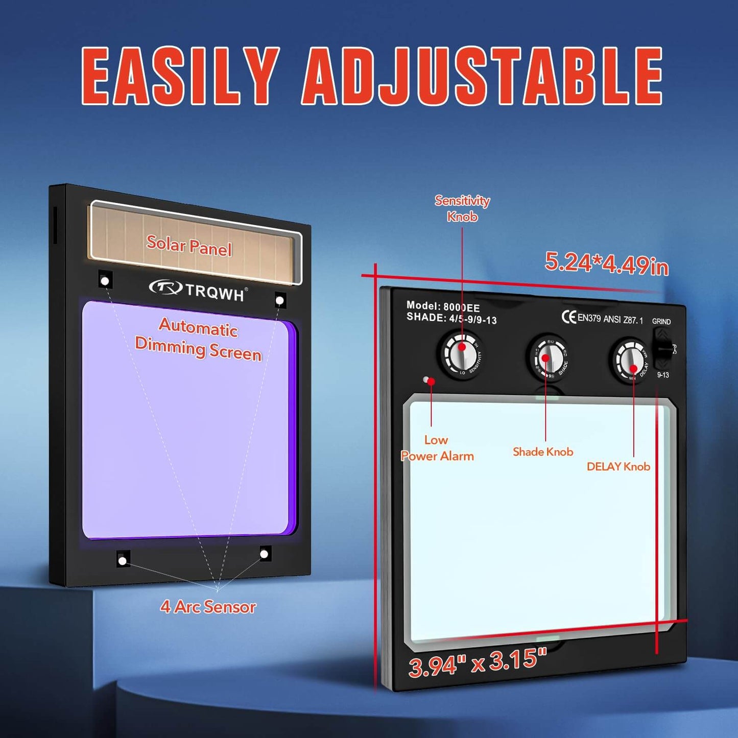 Solar Powered True Color Auto Darkening Welding Helmets