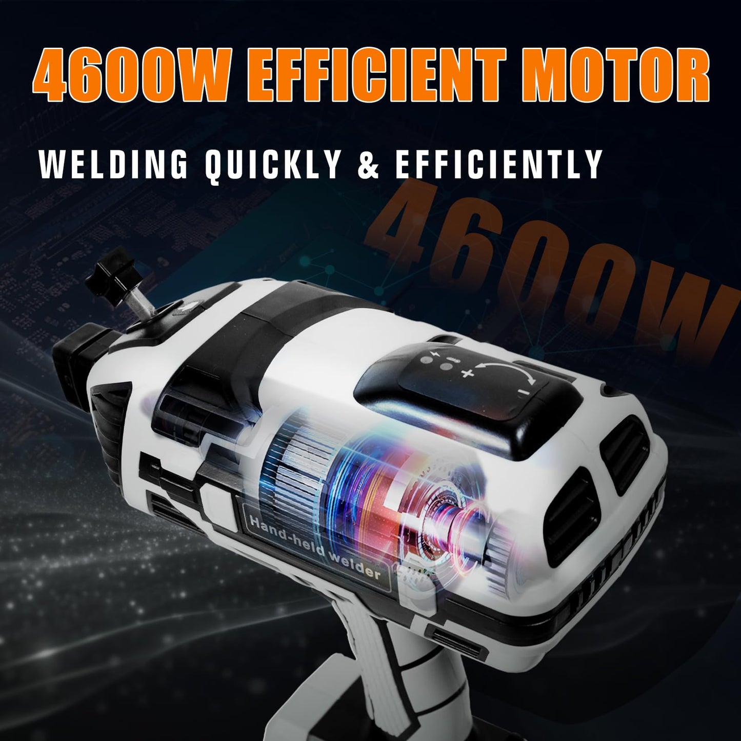 TRQWH Hand Held Welder Gun IGBT Inverter Welding Machine 110V ARC Portable Welder Handheld Welding Gun 5 Variable Current Adjustment Stick Welder, Fit for 1/16"-1/8" Welding Rods (Grey)