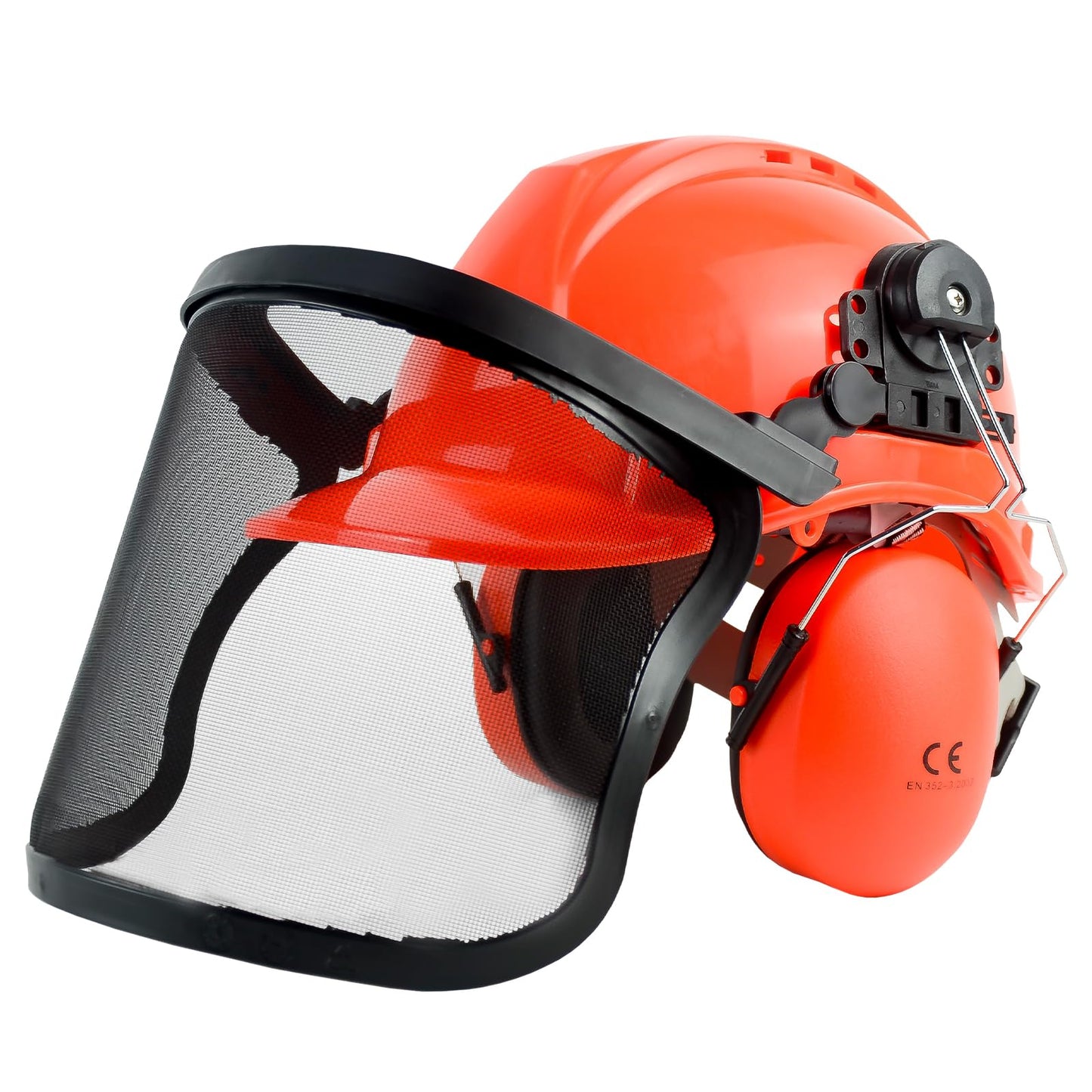 YesRight Chainsaw Helmet with Face and Ear Muffs, Forestry Safety Helmet for Mowing, Trimming, Yard Work, Landscaping, Construction and Weed Whacking