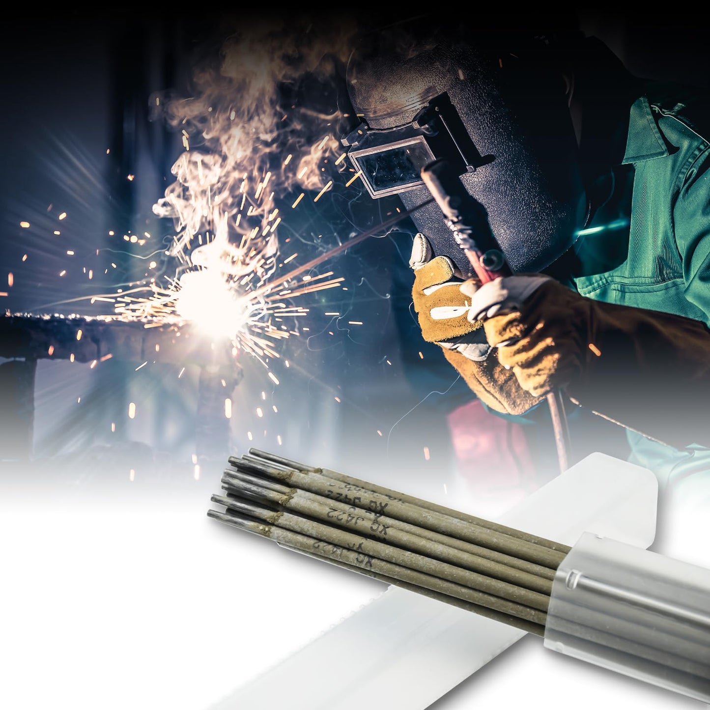 TRQWH E4303 (J422) Sticks, 3/32"-1/8" Carbon Steel Arc Welding Rods Welding Electrode, Electrode Rods (3/32"-1lb)