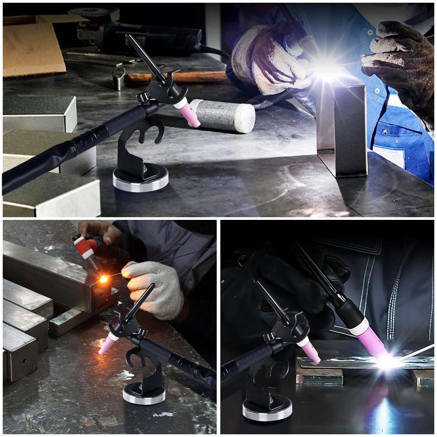 YesRight TIG Welding Torch Holder with Magnetic Base Welding Torch Holder Stand for TIG Torch Holder and Plasma Torch Holder