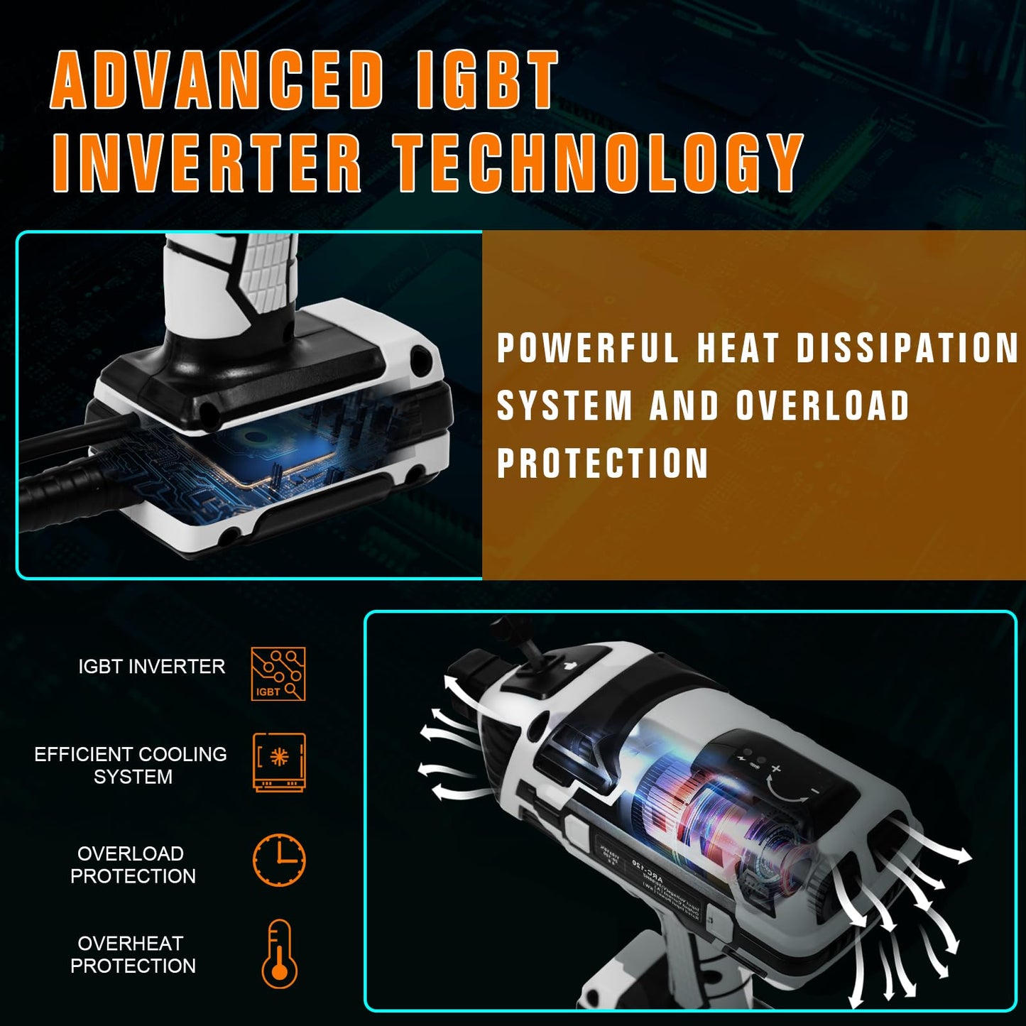 TRQWH Hand Held Welder Gun IGBT Inverter Welding Machine 110V ARC Portable Welder Handheld Welding Gun 5 Variable Current Adjustment Stick Welder, Fit for 1/16"-1/8" Welding Rods (Grey)