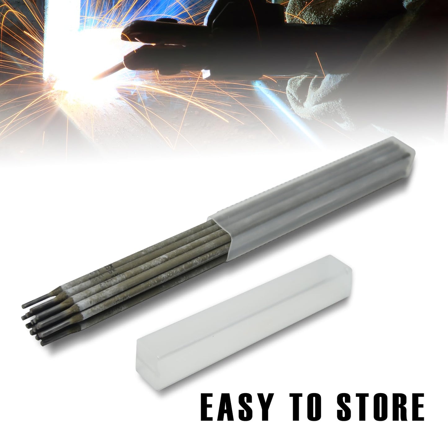 TRQWH E4303 (J422) Sticks, 3/32"-1/8" Carbon Steel Arc Welding Rods Welding Electrode, Electrode Rods (1/8"-1lb)