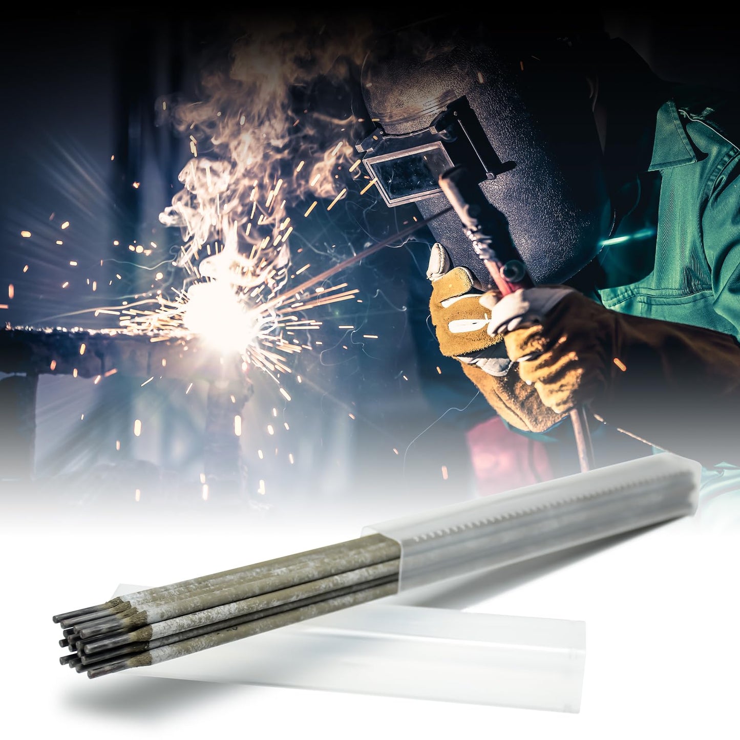 TRQWH E4303 (J422) Sticks, 3/32"-1/8" Carbon Steel Arc Welding Rods Welding Electrode, Electrode Rods (1/8"-1lb)