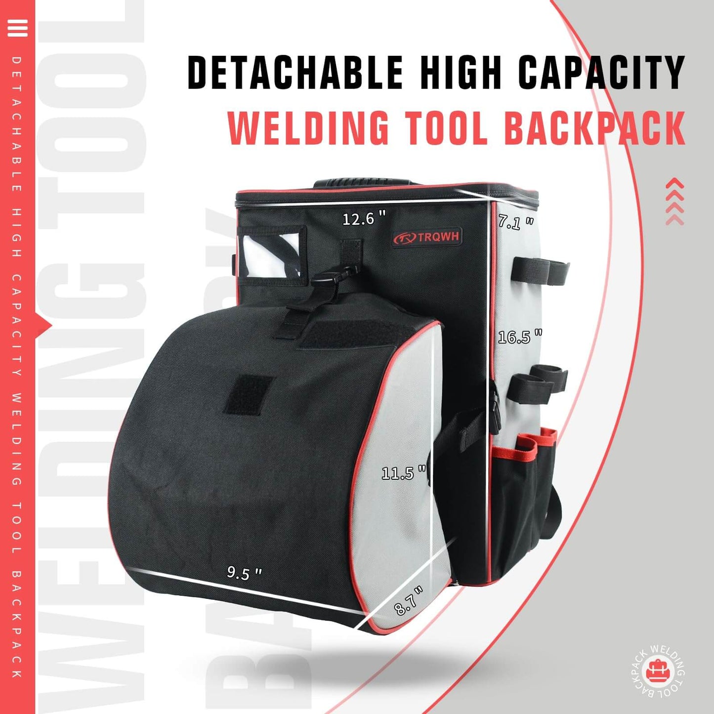 Panoramic View Welding Helmet & Welding Tools Backpack