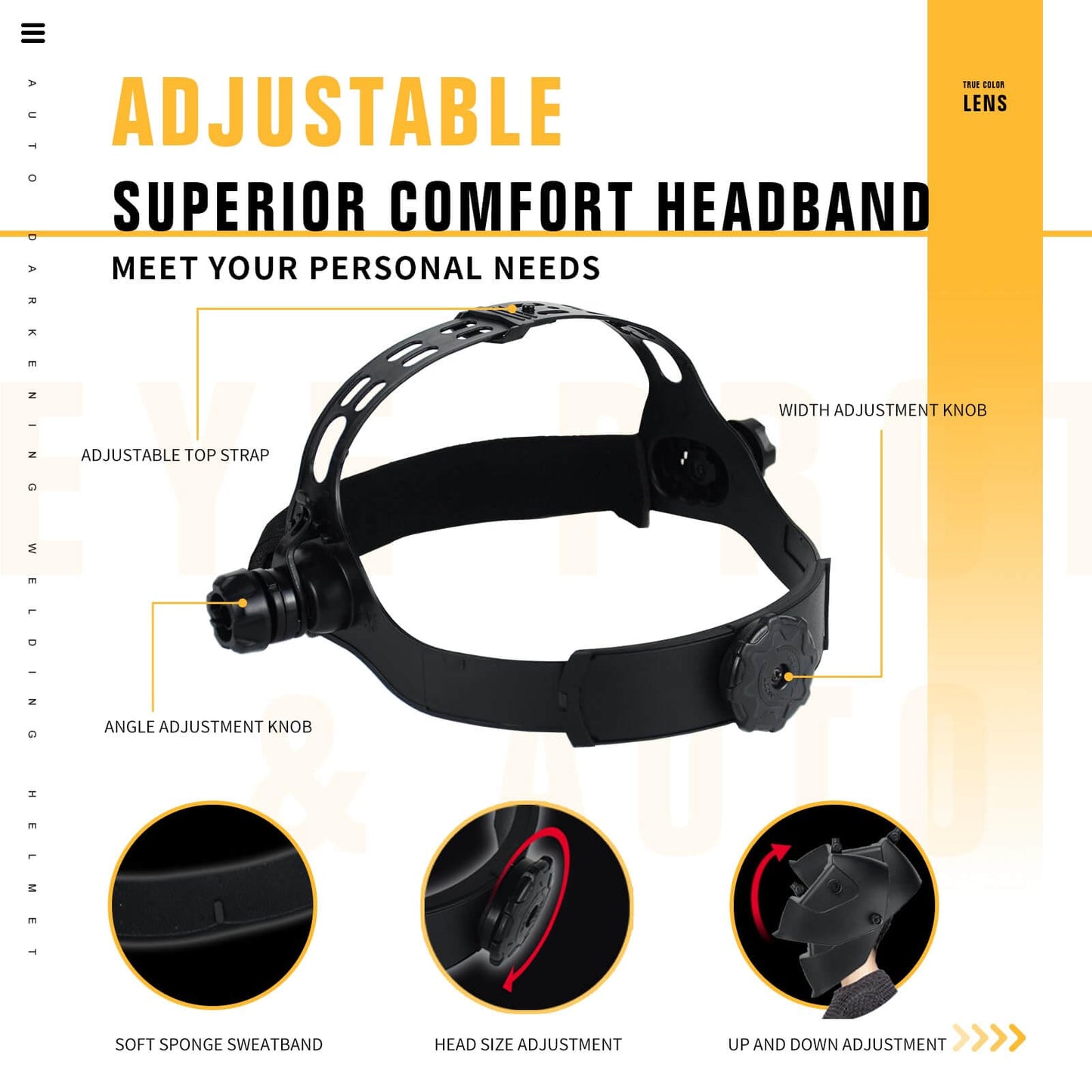 True Color Auto Darkening Welding Helmets