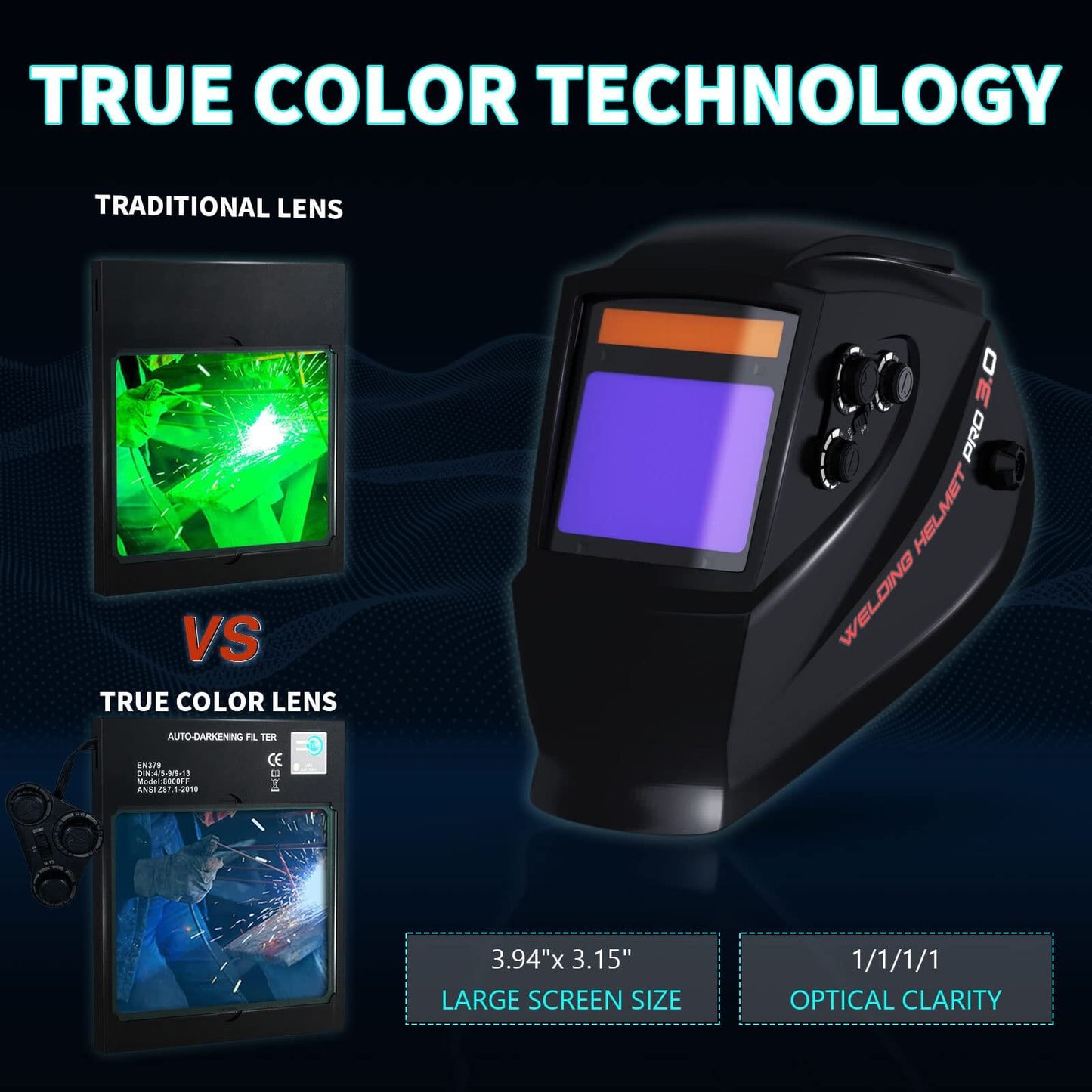 Auto Darkening Welding Lens