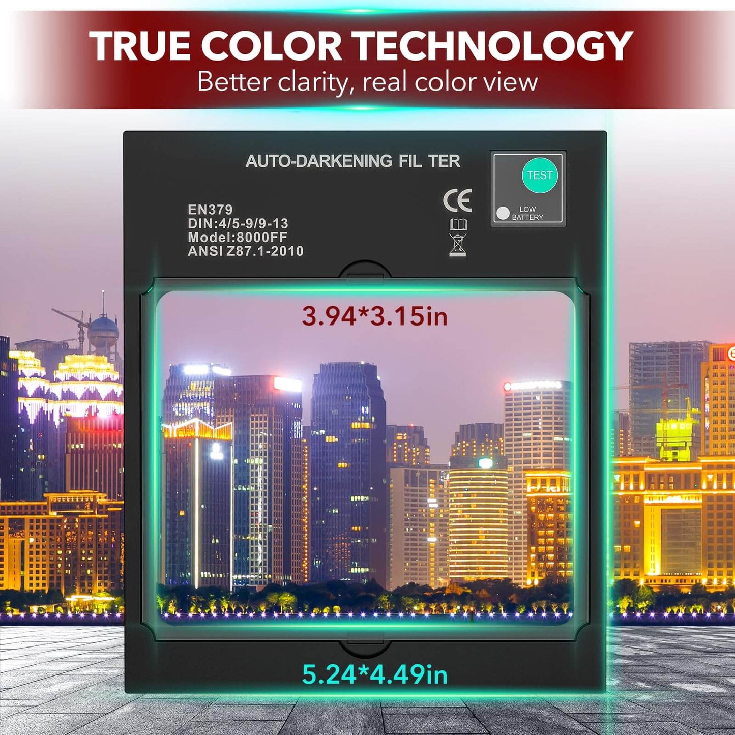 Panoramic View Welding Helmet & Welding Tools Backpack