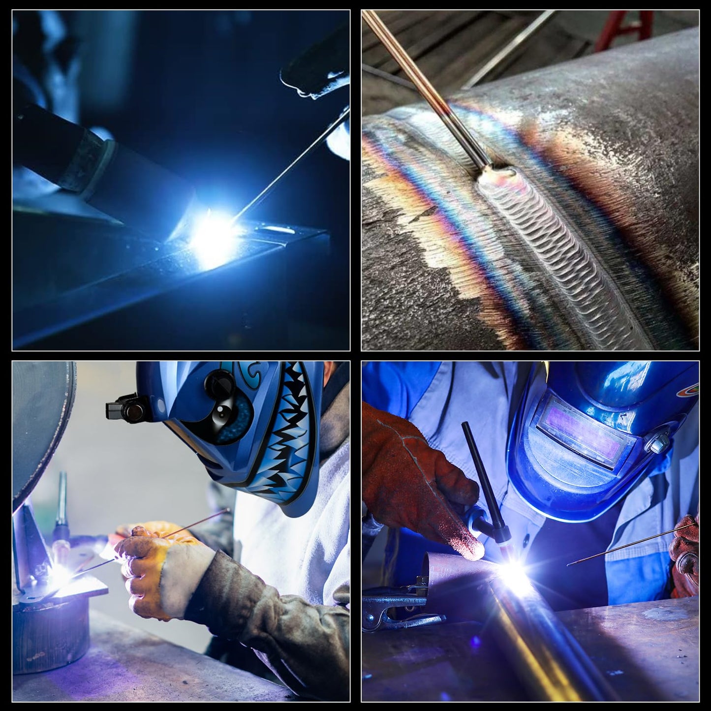 YesRight TIG Welding Tungsten Electrode 2% Thoriated Tig Welding Accessories for TIG Welding 1/16" x 7", 10-Pack