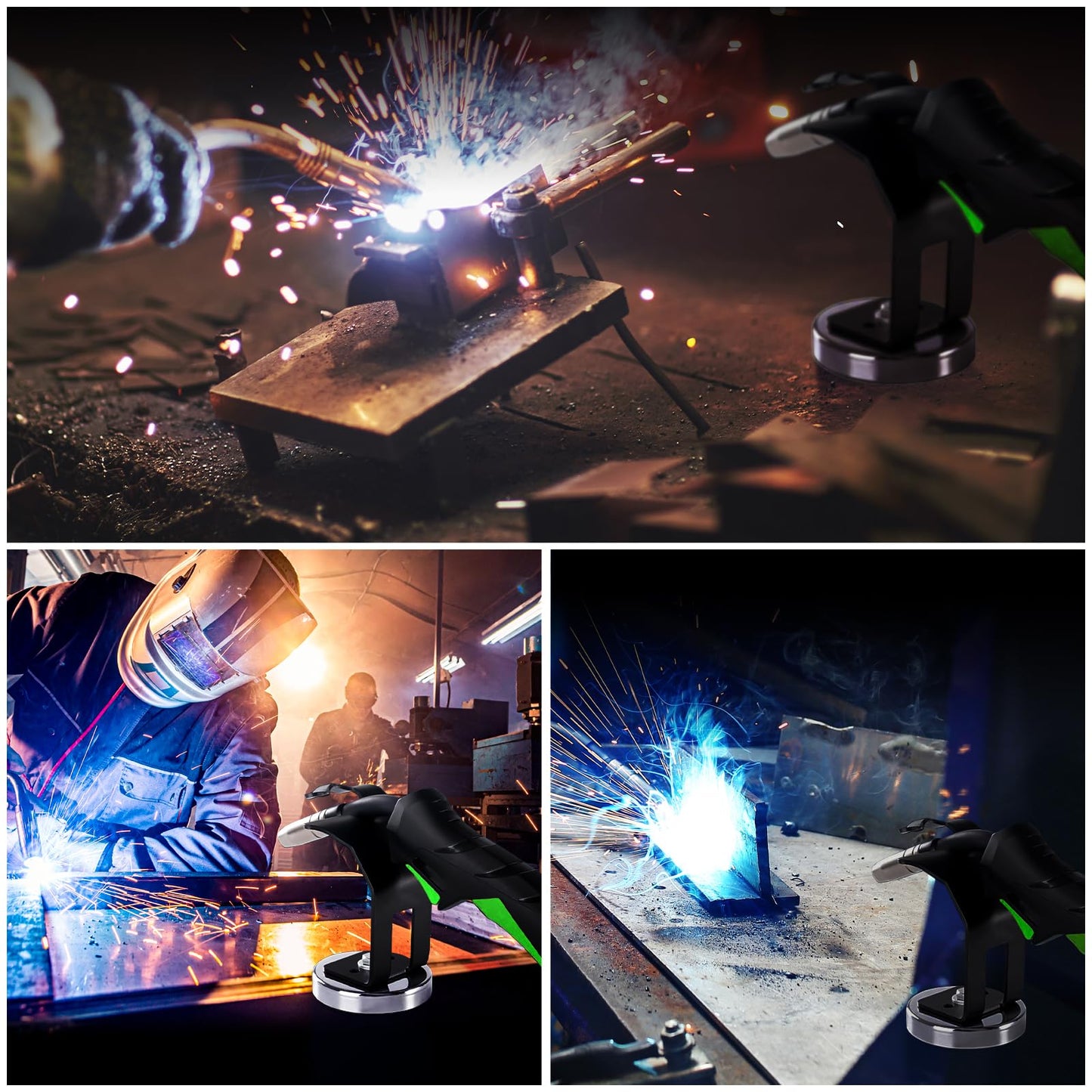 YesRight Magnetic MIG Welding Torch Holder for MIG Torch Holder and Plasma Torch Holder with Strong Magnet Base