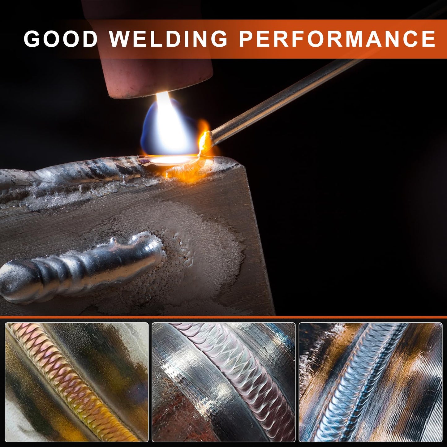 YesRight TIG Welding Tungsten Electrode 2% Thoriated Tig Welding Accessories for TIG Welding 1/16" x 7", 10-Pack