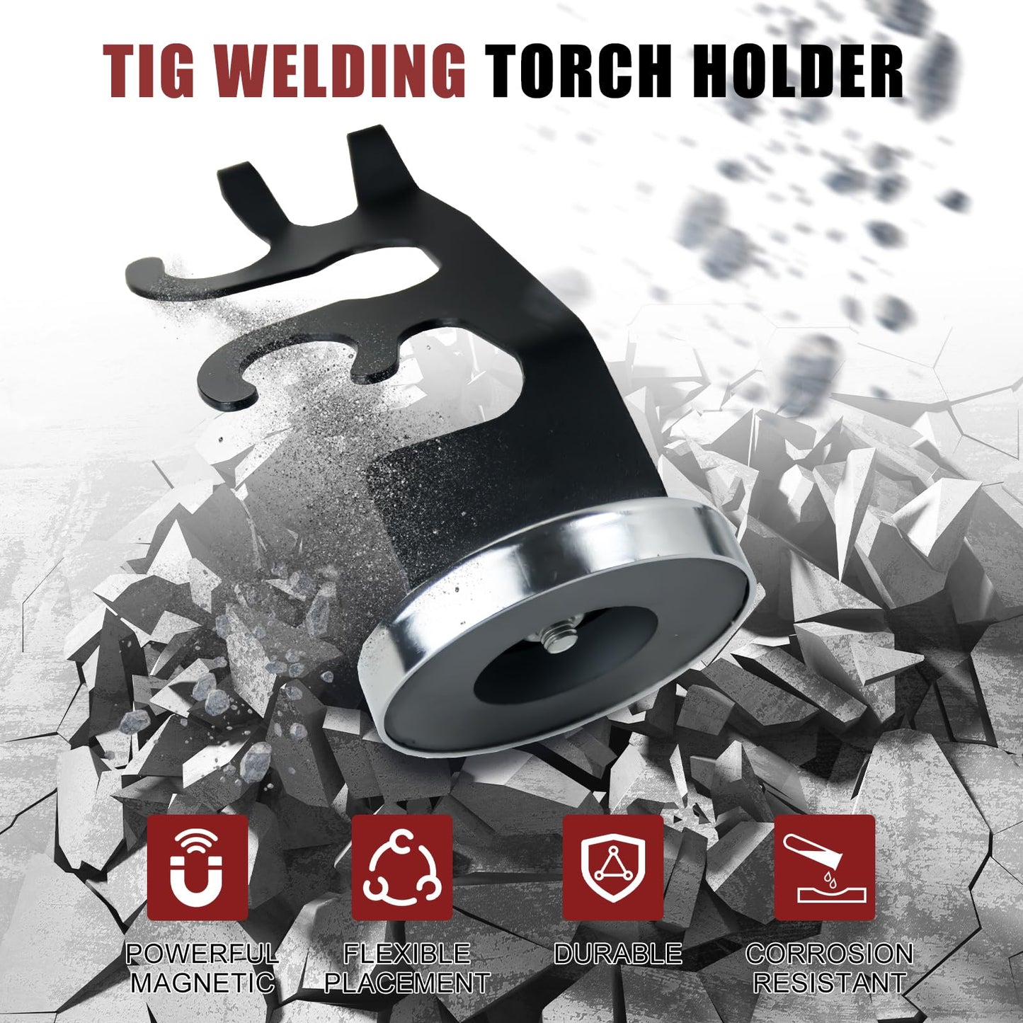 YesRight TIG Welding Torch Holder with Magnetic Base Welding Torch Holder Stand for TIG Torch Holder and Plasma Torch Holder