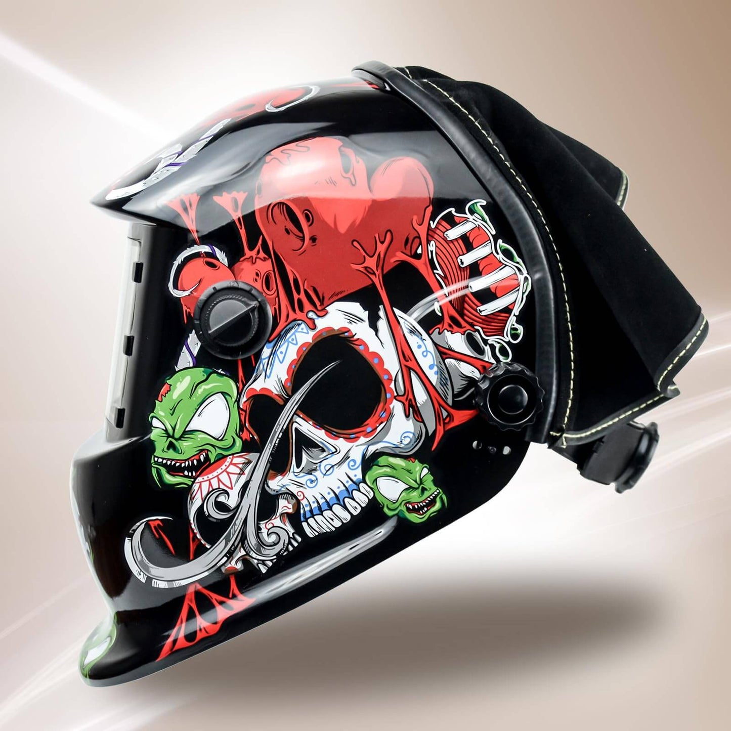 Leather Welding Helmet Bib Heat Resistant