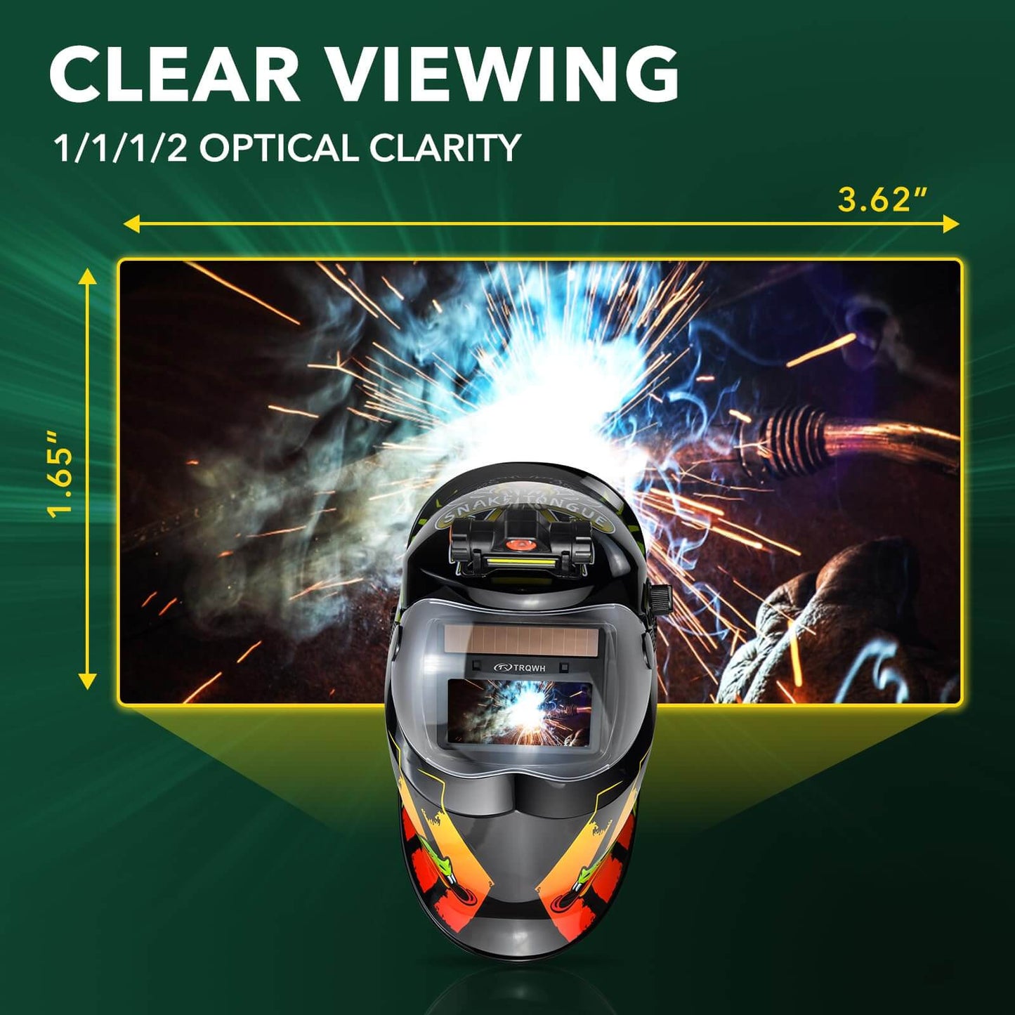 Auto Darkening Welding Helmet with Light