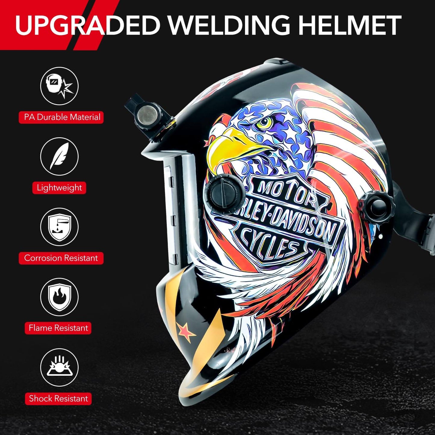 True Color Solar Powered Auto Darkening Welding Helmets