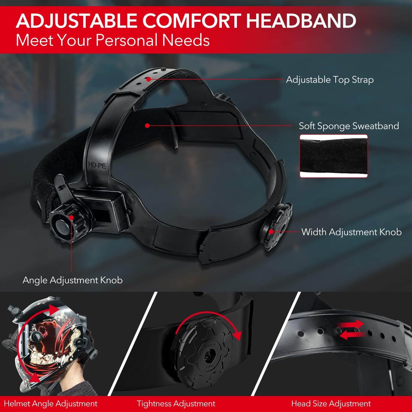 True Color Solar Powered Welding Hood