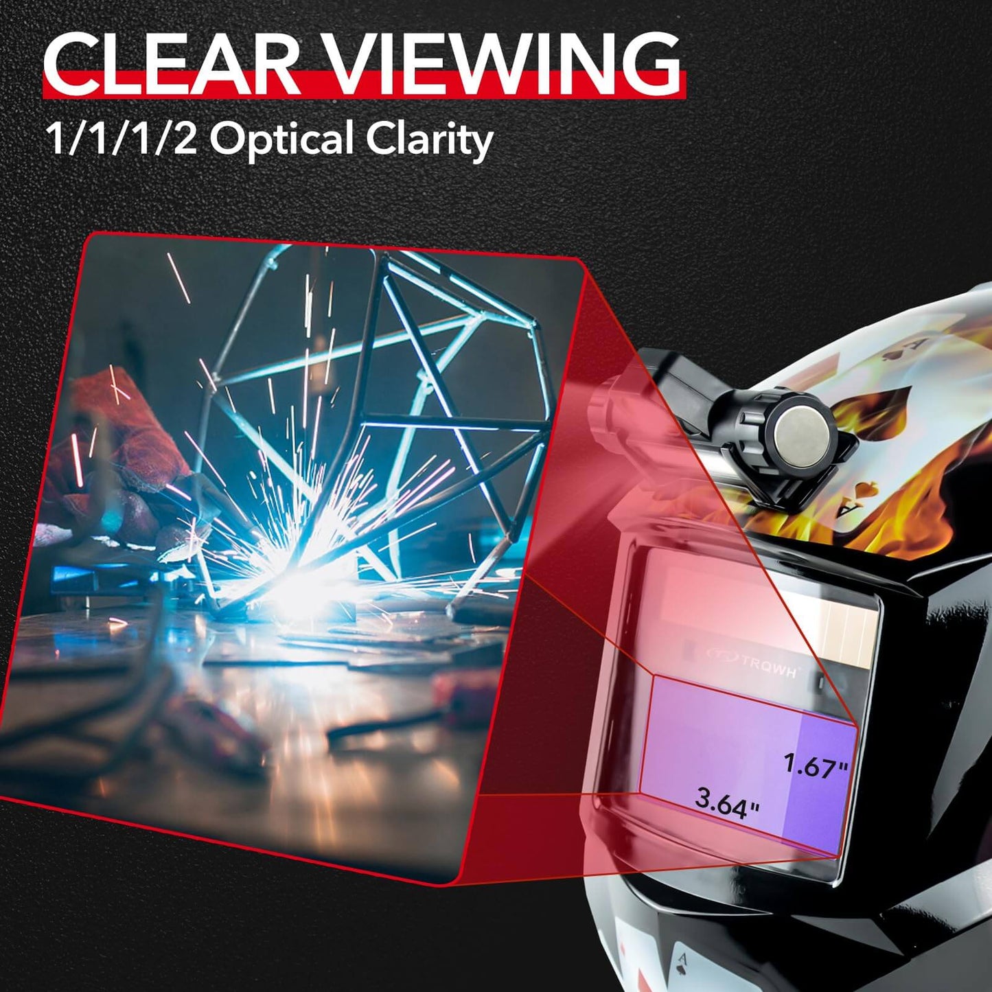 Welding Helmet Auto Dark with Light