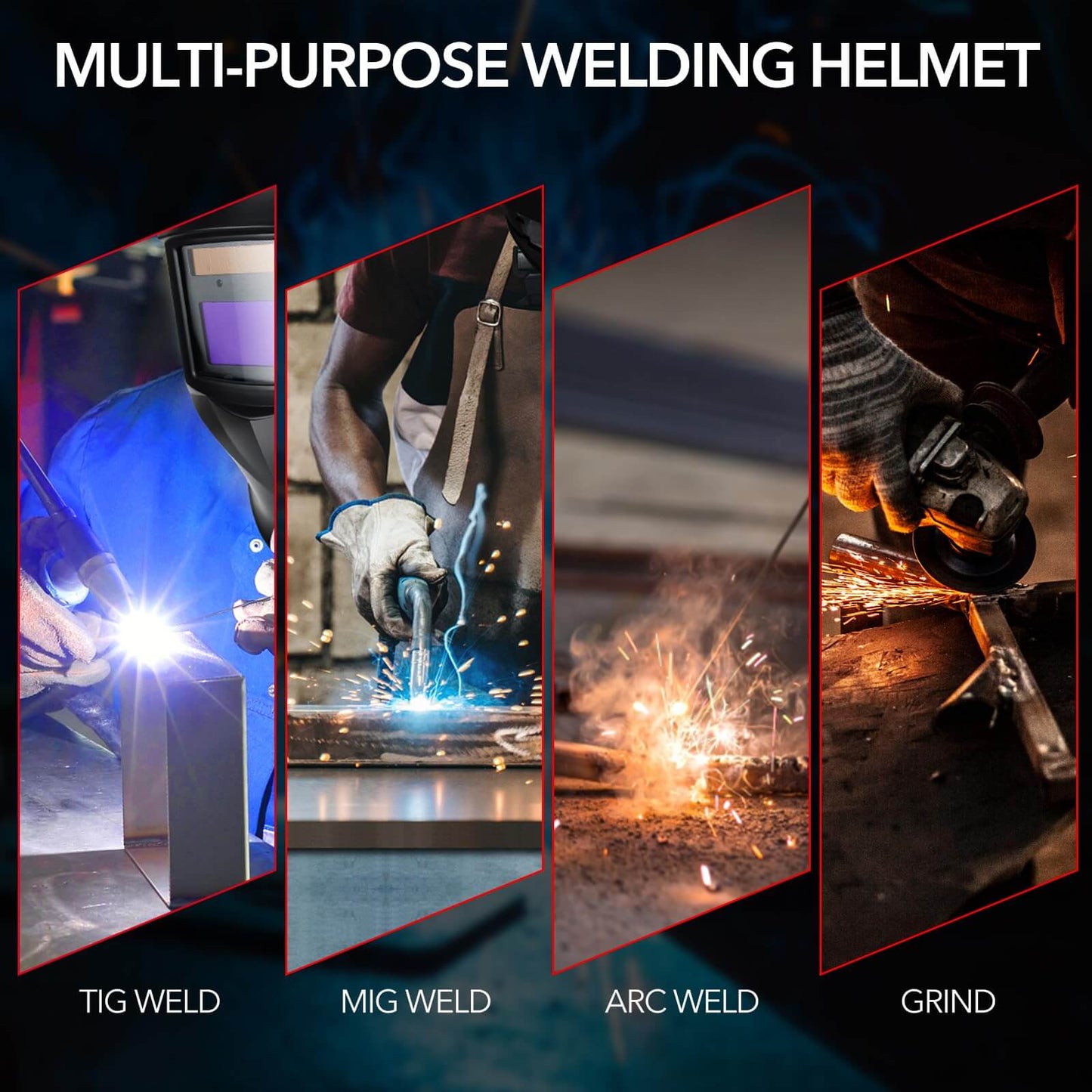 True Color Welding Helmets for Men