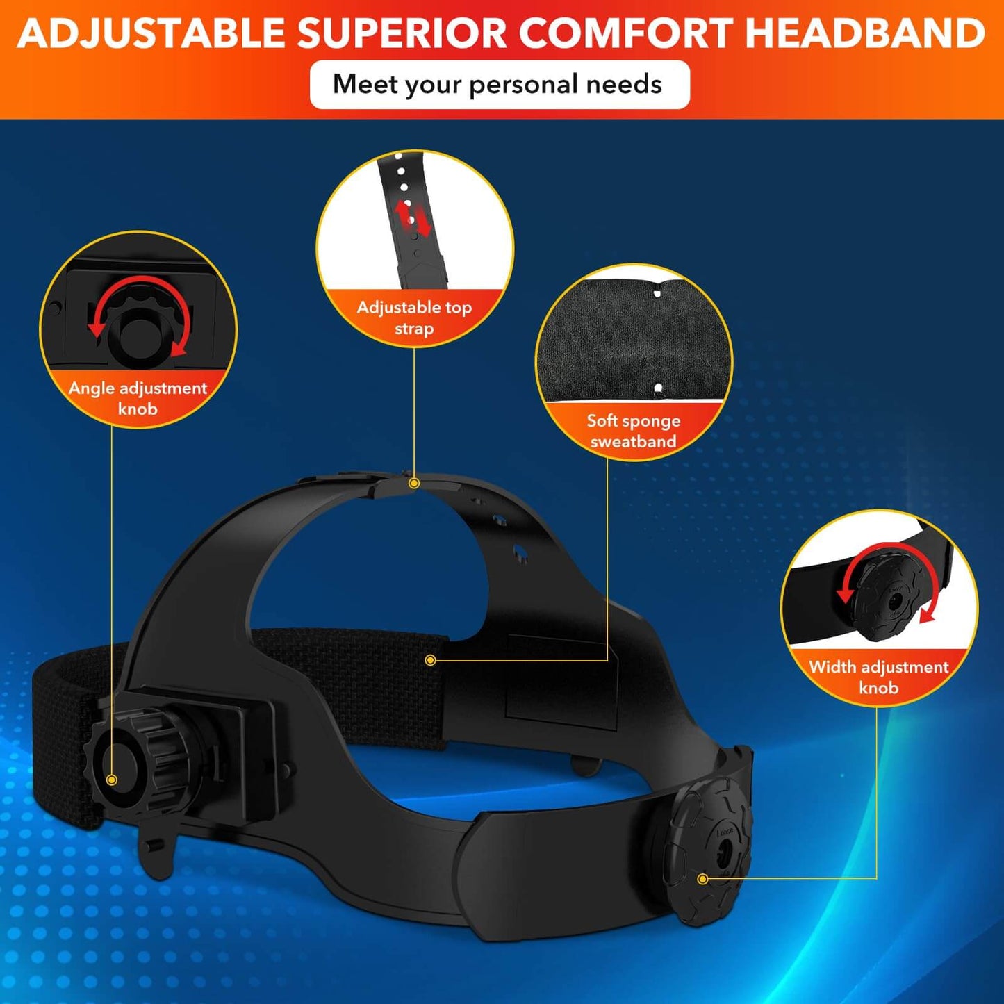 3.94" x 3.15" Large View Auto Darkening Welding Helmet