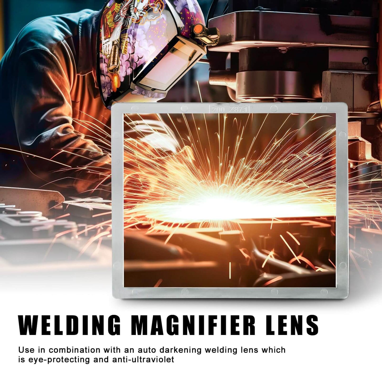 2PCS Welding Helmet Cheater Lens 2.0/2.5 Diopter