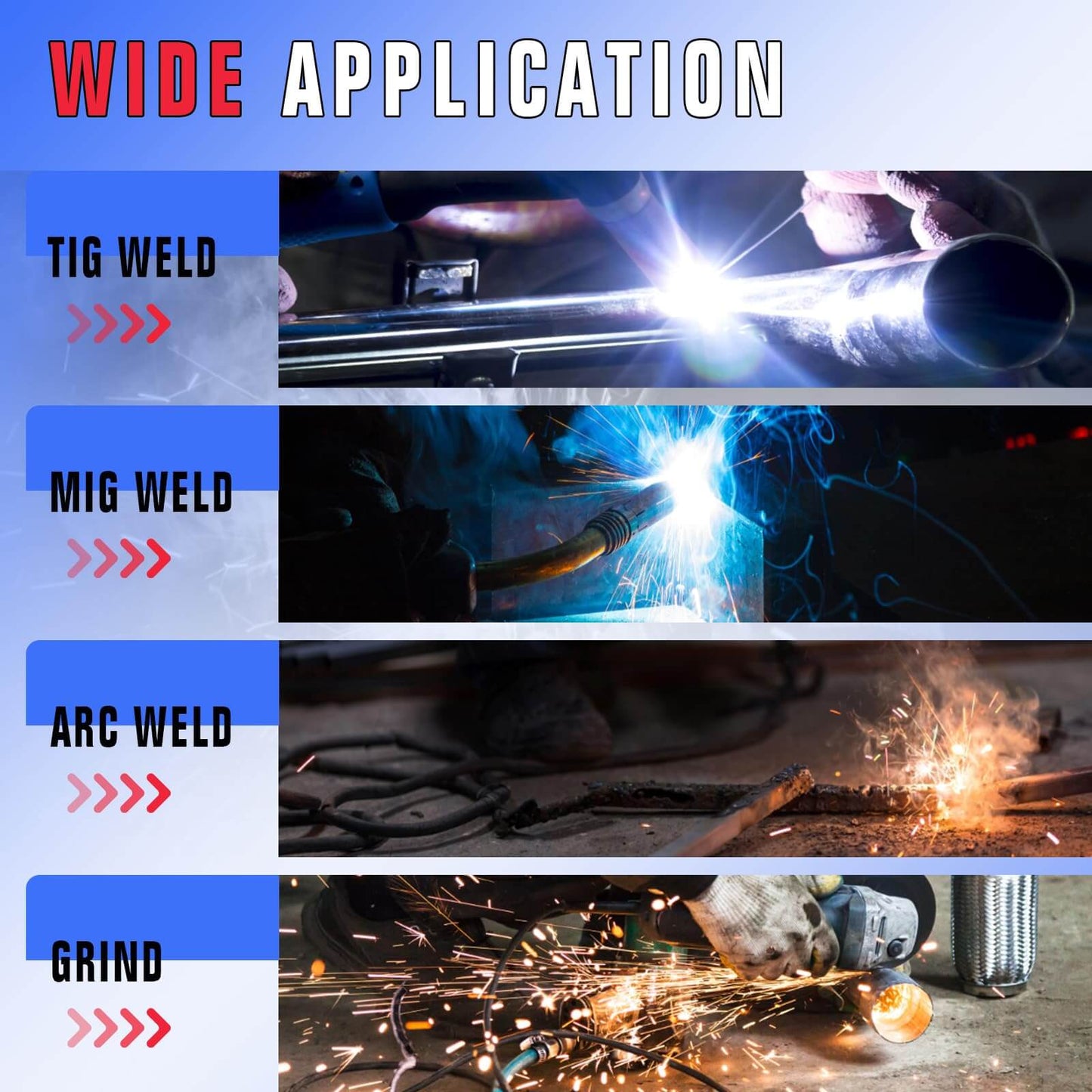 Large Viewing Welding Helmet with Side View