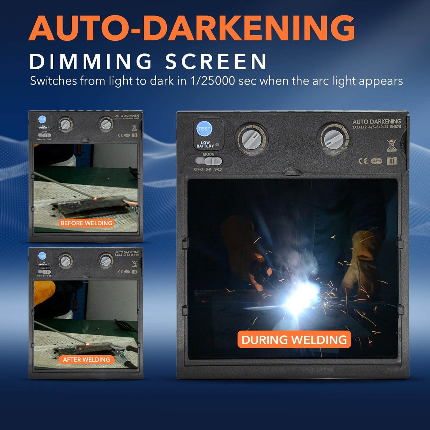 Welding Lens Auto Darkening
