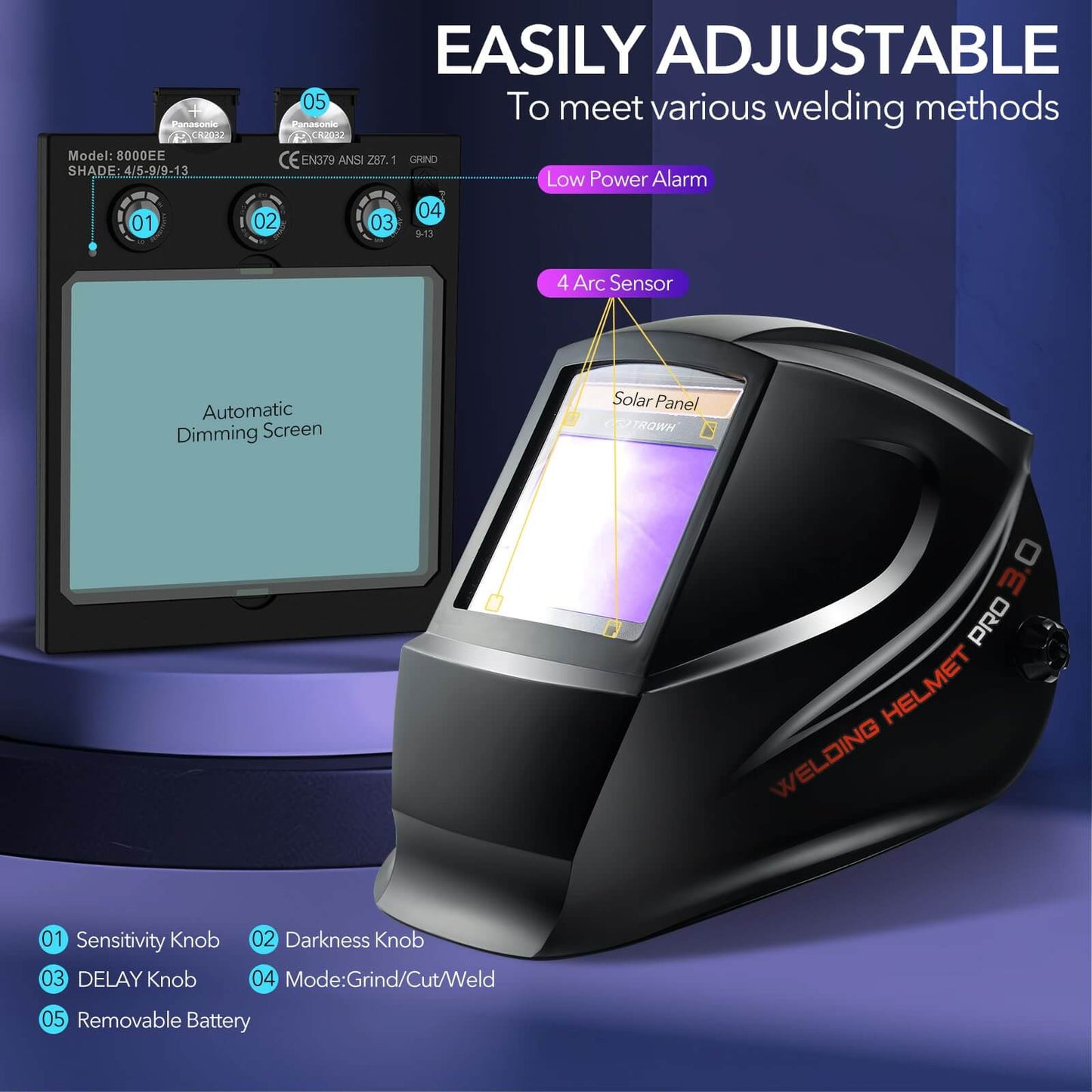 Auto Darkening Welding Helmets for Men