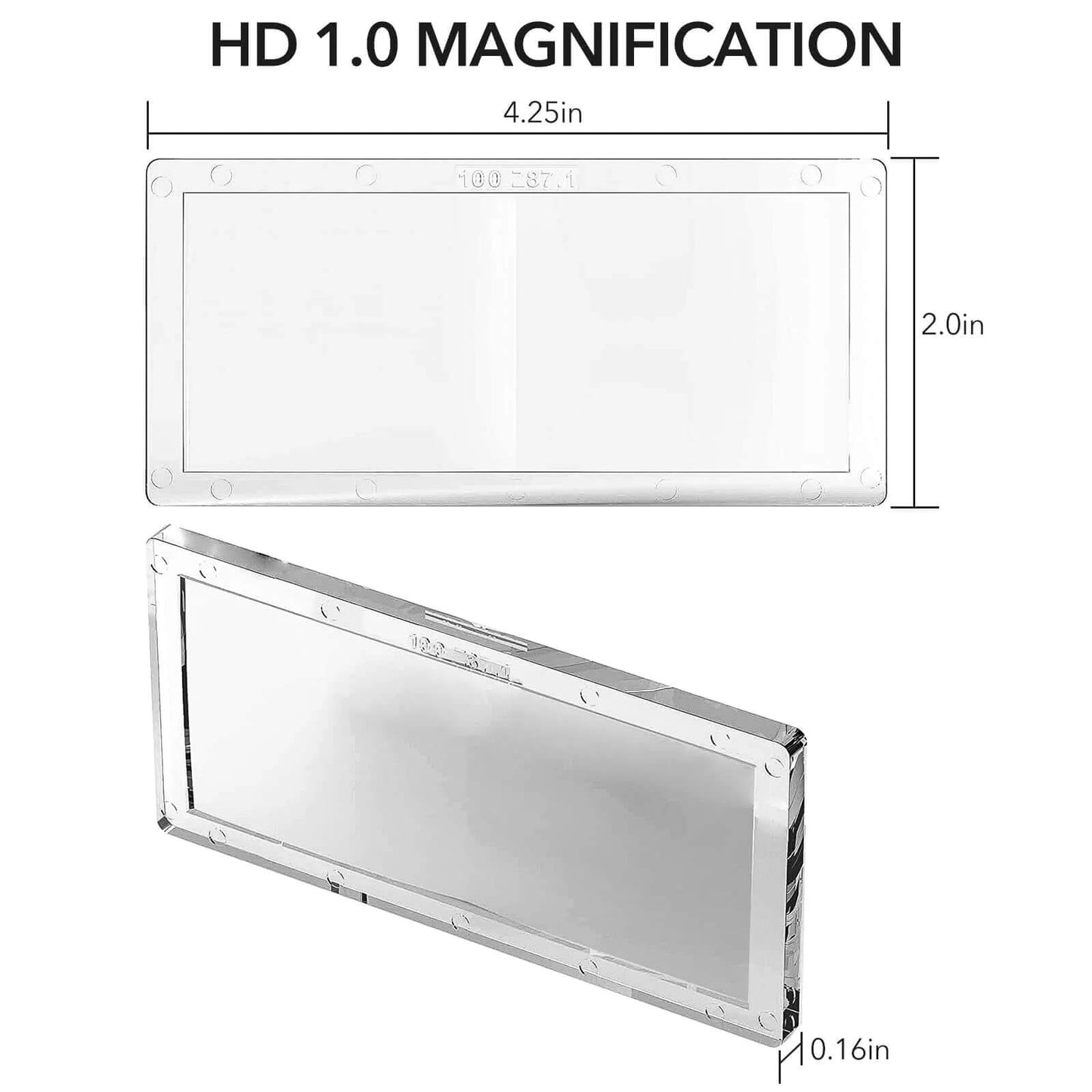 2PCS Welding Helmet Magnifying Lens 1.0/1.5/2.0/2.5/3.0 Diopter