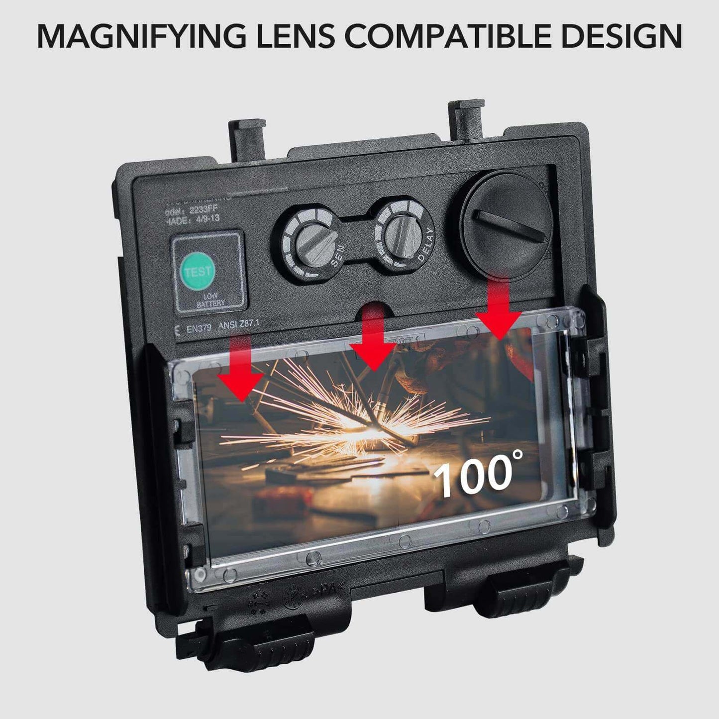 2PCS Welding Helmet Magnifying Lens 1.0/1.5/2.0/2.5/3.0 Diopter