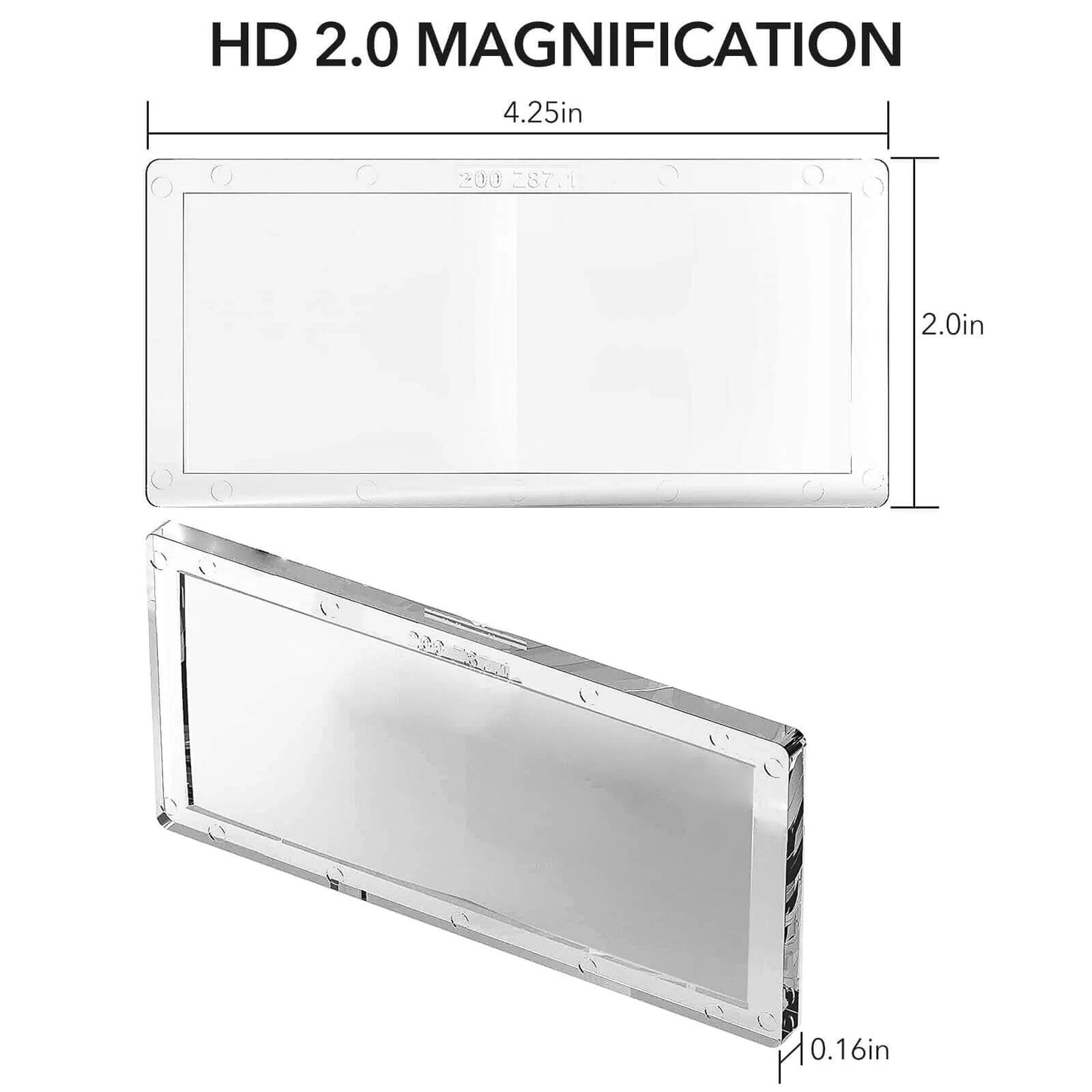 2PCS Welding Helmet Magnifying Lens 1.0/1.5/2.0/2.5/3.0 Diopter