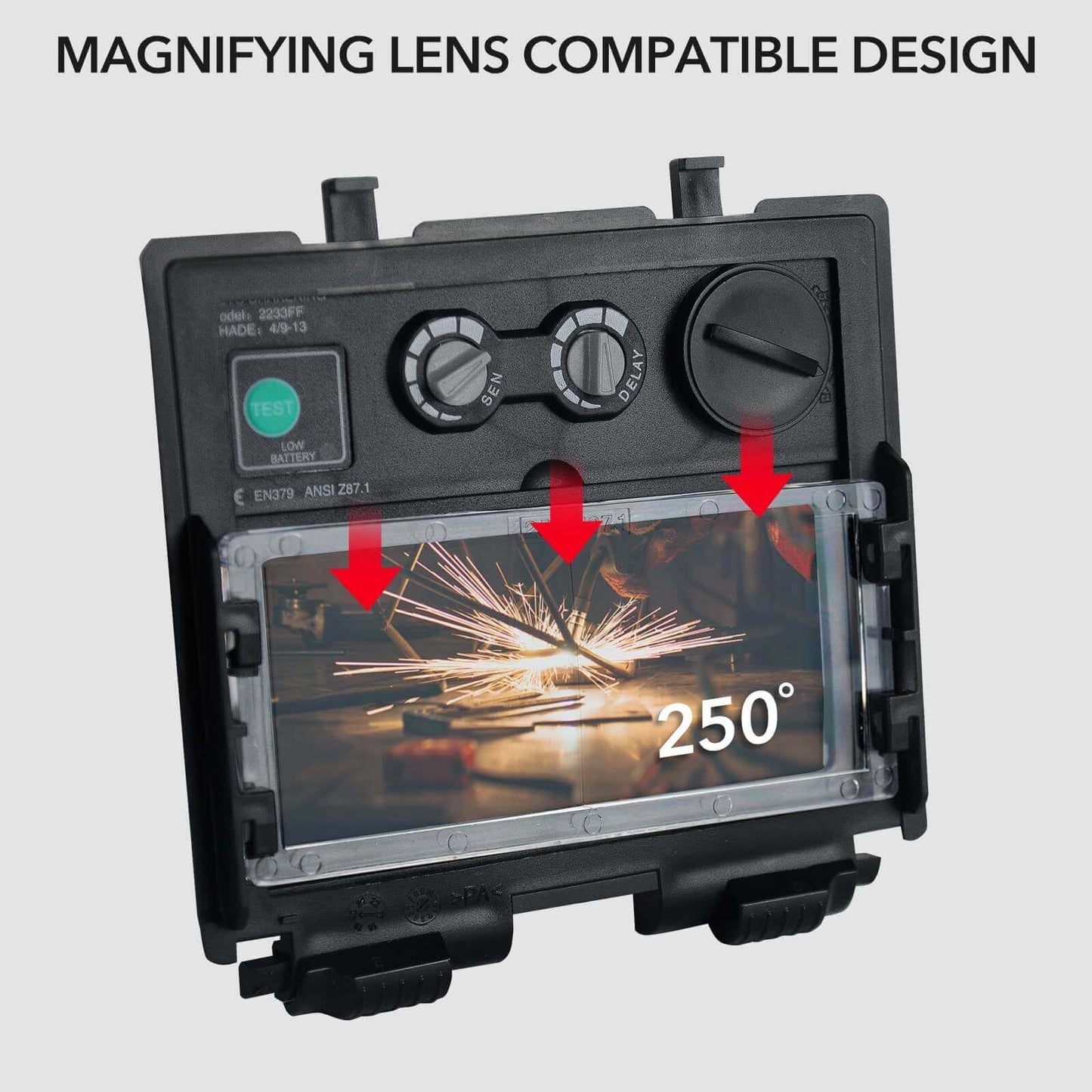 2PCS Welding Helmet Magnifying Lens 1.0/1.5/2.0/2.5/3.0 Diopter