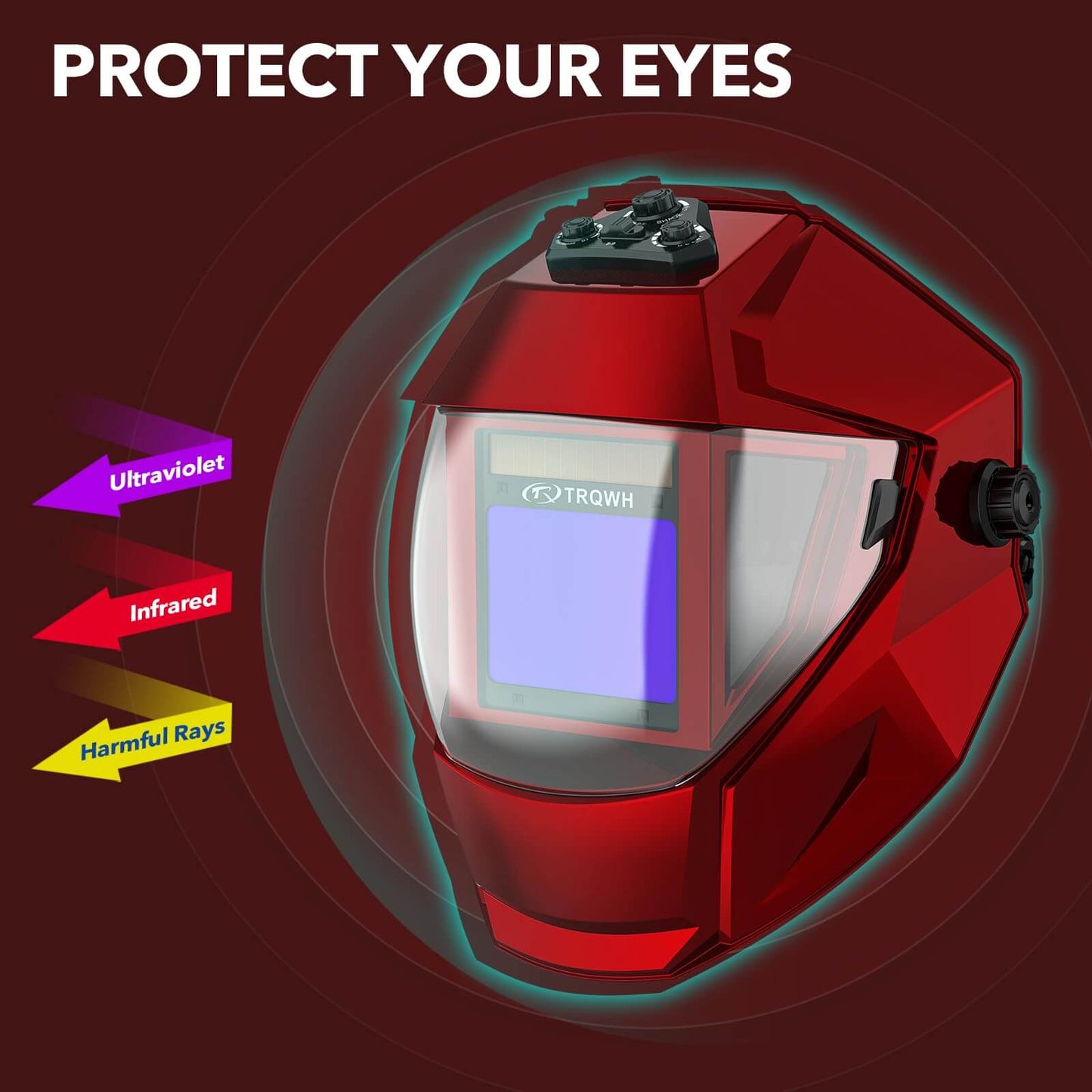 Panoramic Auto Darkening Welding Helmet for TIG MIG ARC