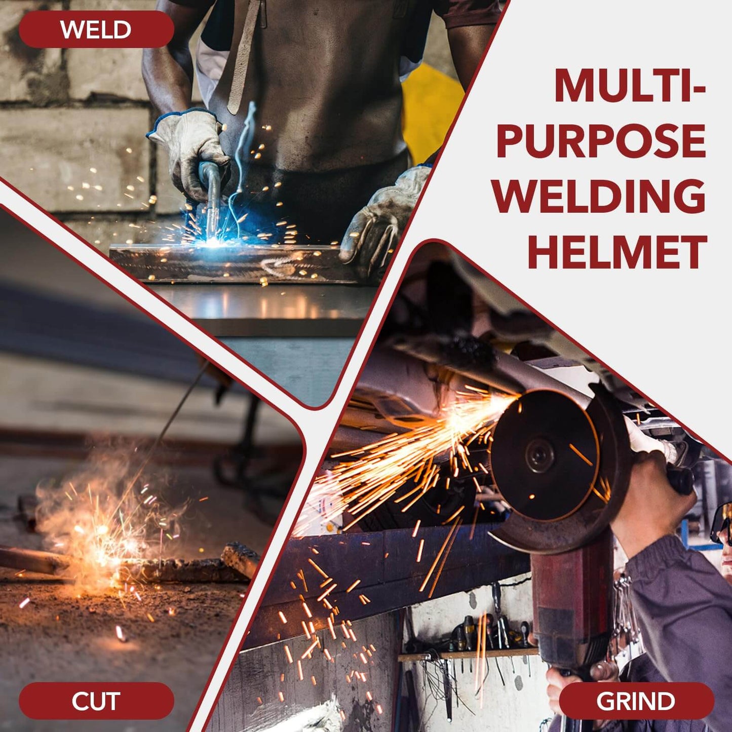 Panoramic Auto Darkening Welding Helmet for TIG MIG ARC