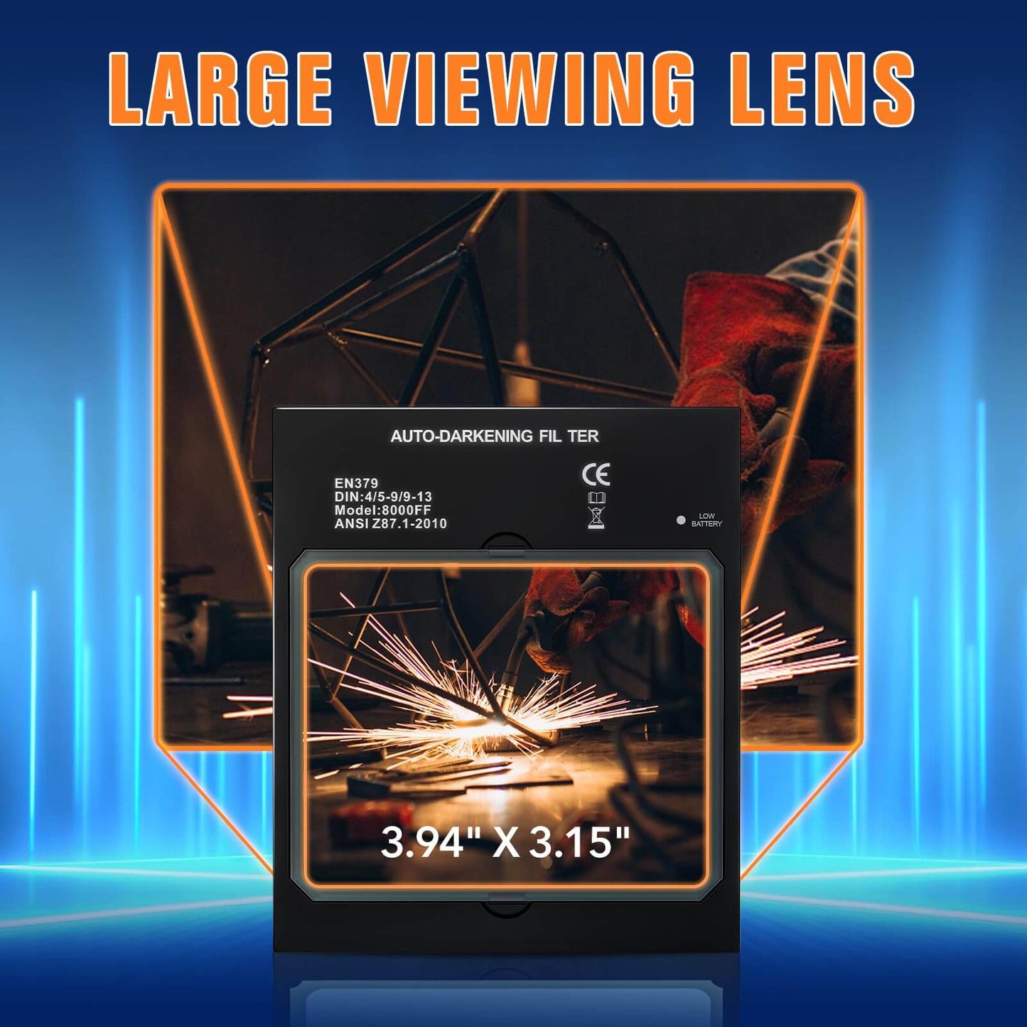 Large Viewing Welding Helmets for Men