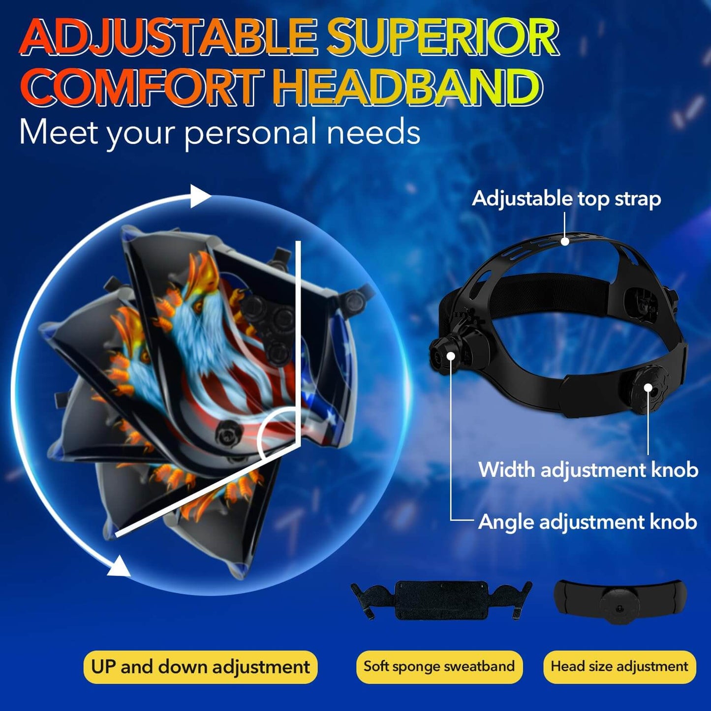 Welding Helmet Auto Darkening Large Viewing