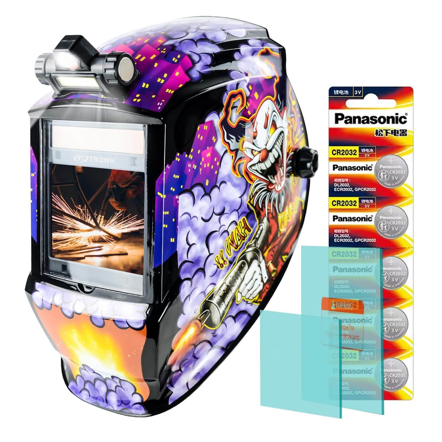 3.94" x 3.15" Larger View Auto Darkening Welding Helmets