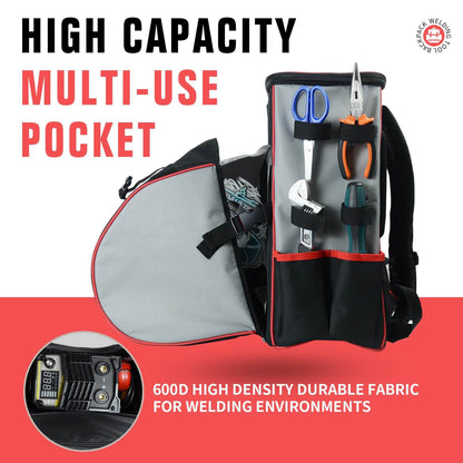 Large Capacity Welding Tool Backpack