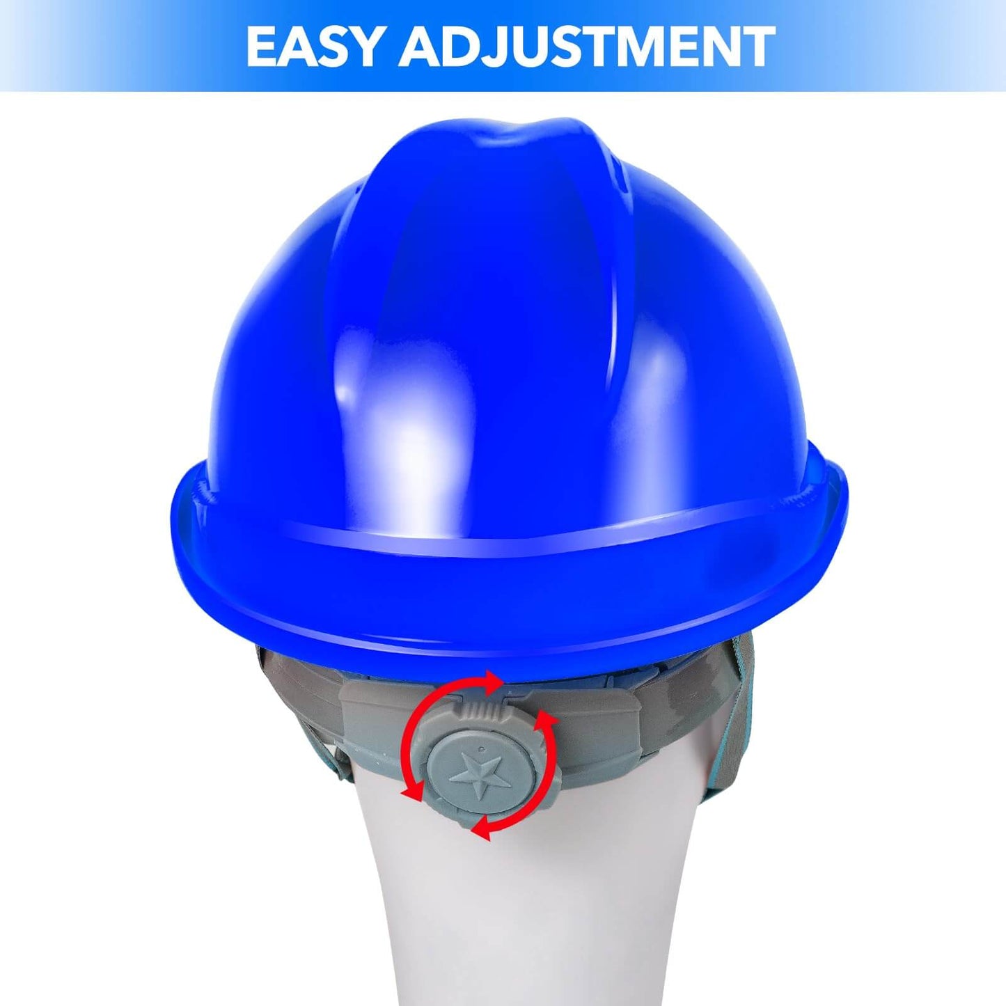 Blue Adjustable Safety Hard Hat