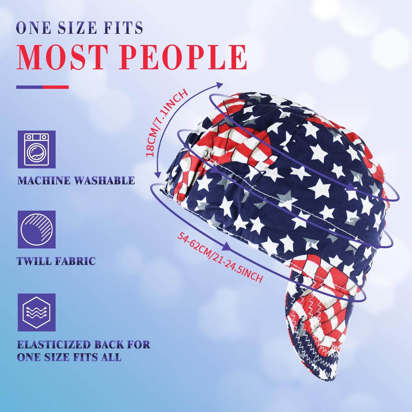 3 Pcs 100% Cotton Welding Caps