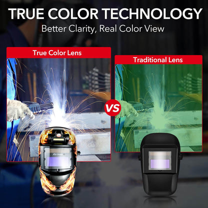 True Color Auto Darkening Welding Helmets
